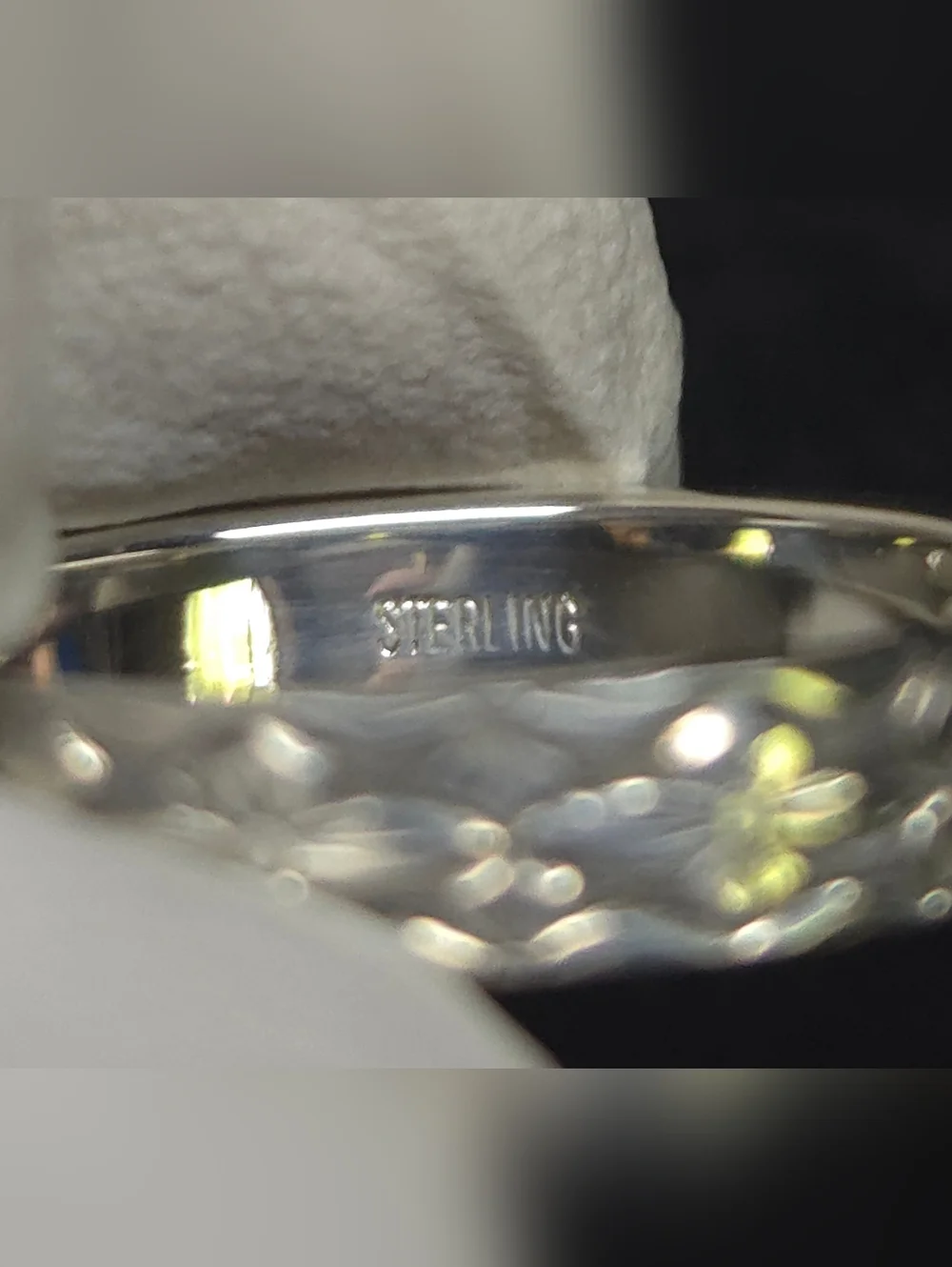 Hand Engraved Sterling Silver 925 Band Ring Floral size 6.5 NEW